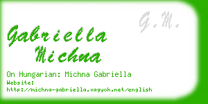 gabriella michna business card